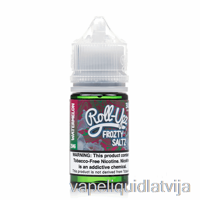 Arbūzu Punča Ledus - Sulas Roll-upz Sāls - 30ml 25mg Vape šķidrums